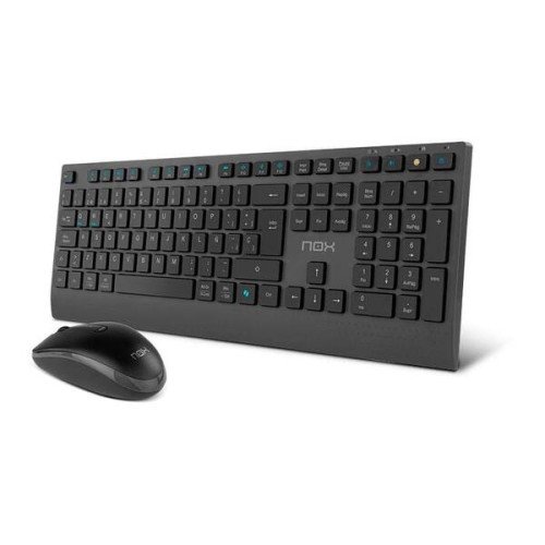 NOX LITE DUO Teclado+Ratón Inalámbrico Negro