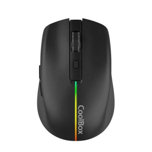 Coolbox Gaming Ratón  W01 1600DPI Inalámbrico Negr