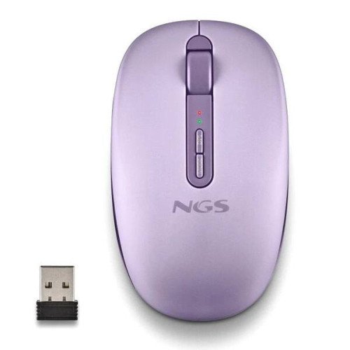 NGS Ratón Inalámbric 2.4GHZ Dual BT FOGDUAL PURPLE