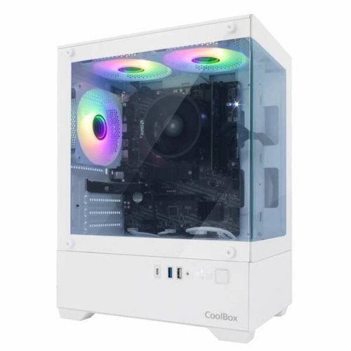 Coolbox Caja Gaming MATX GM200 V.Lite ARGB S.FTE B