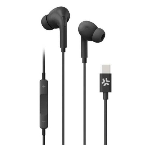 Celly Auriculares cable Usb-C Negro