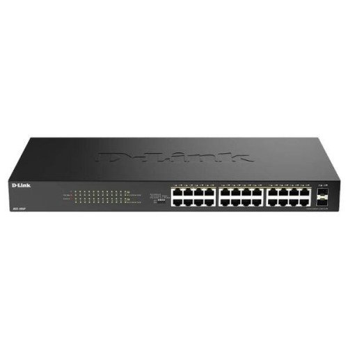 D-Link DGS-1026P/E Switch 24xGbE PoE+ 2xSFP