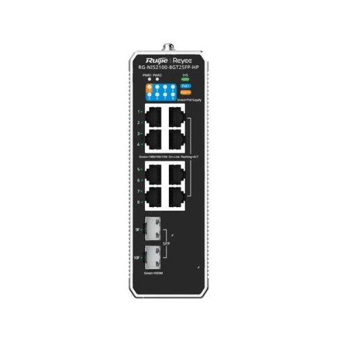 Reyee L2 Industrial Managed Switch, 8-Port RJ45 Gi
