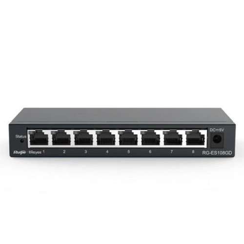Reyee Unmanaged Switch 8xGb RJ45 Steel Case