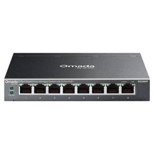 TP-Link ES208GP Switch 8xGbE PoE+ Acero Desktop
