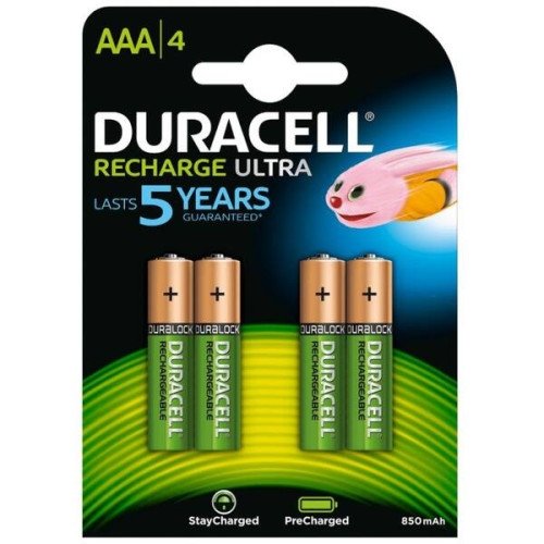 Duracell Pila Recargable HR03 AAA 800mAh Blister*4