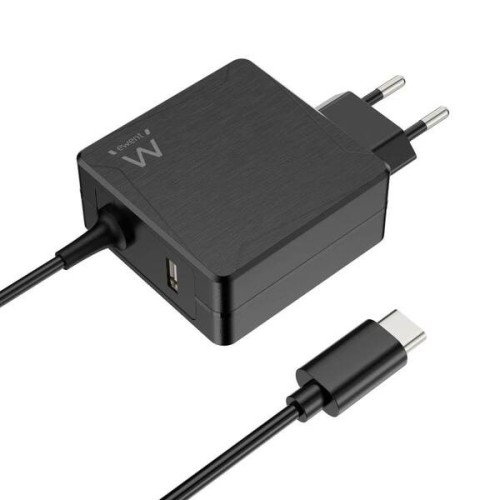 EWENT CARGADOR USB-C PD 45W + PUERTO USB-A