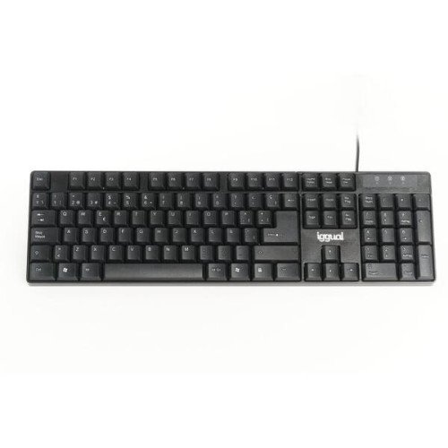 iggual Teclado estándar CK-FRAMELESS-105T negro