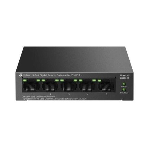 TP-LINK  LS105GP Switch 4xGb PoE+ 1xGb 65w