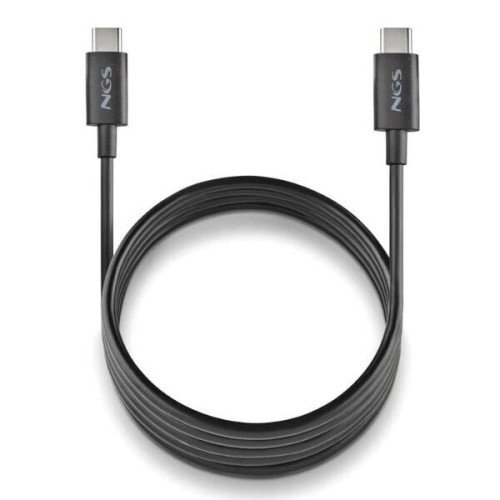 NGS CABLE CARGA RAPIDA USB-C A USB-C 1M NEGRO