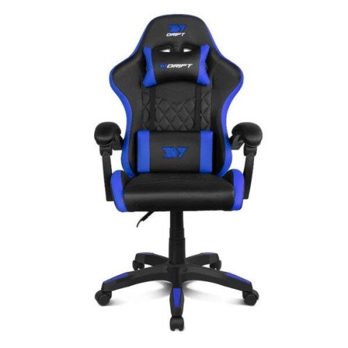 DRIFT Silla Gaming DR35 Negra-Azul Eléctrico