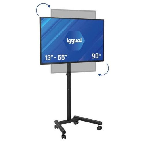 iggual SRTV55 Soporte TV suelo ruedas 13"-55" 20kg