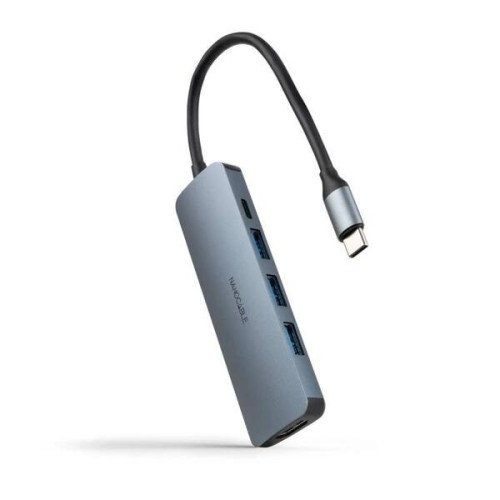 Nanocable Hub USB-C 3xUSB-A+HDMI+USB-C PD