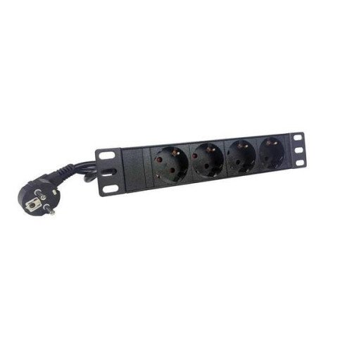 2LAN Regleta 19" 4 Schukos sin Interruptor
