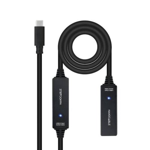 Nanocable Cable USB 3.2 amplif. C/M-C/H 10 m