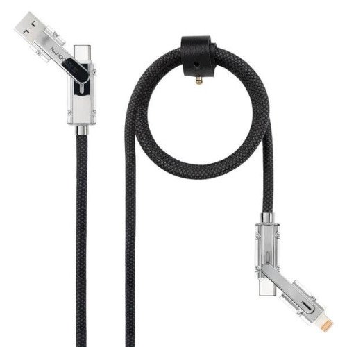 Nanocable Cable USB-C+USB-A/M LIGHTNING+USB-C/M 1M