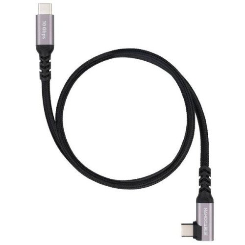 Nanocable Cable USB-C 3.2 GEN2 Acodado 100W 3 M