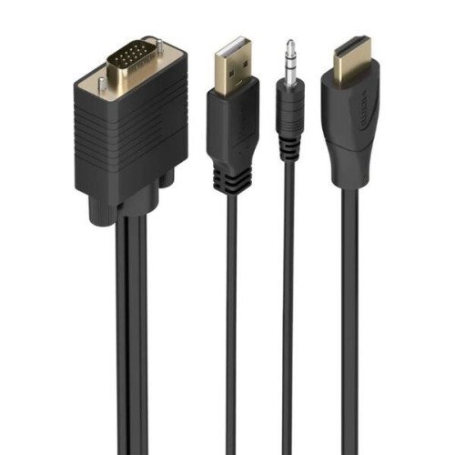 Aisens Cable Conversor SVGA y Audio a HDMI 2m