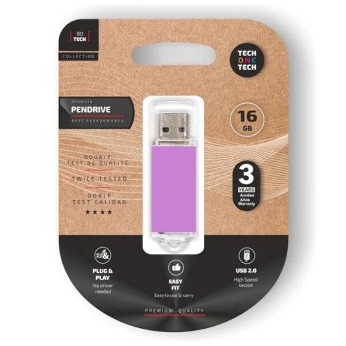 TECH ONE TECH Basic Pendrive 16Gb USB 2.0 Purple
