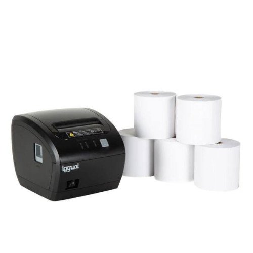 Kit impresora térmica tickets TP7001 + 5 rollos 80