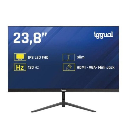 iggual Monitor 24" IPS 1ms FHD 120Hz VGA HDMI Slim